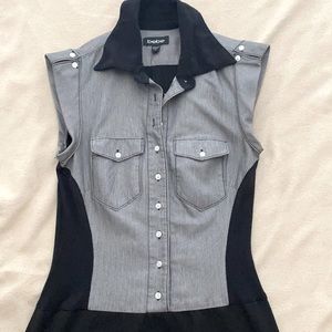 Bebe black dress, size 0. I am 5’2’’ for reference